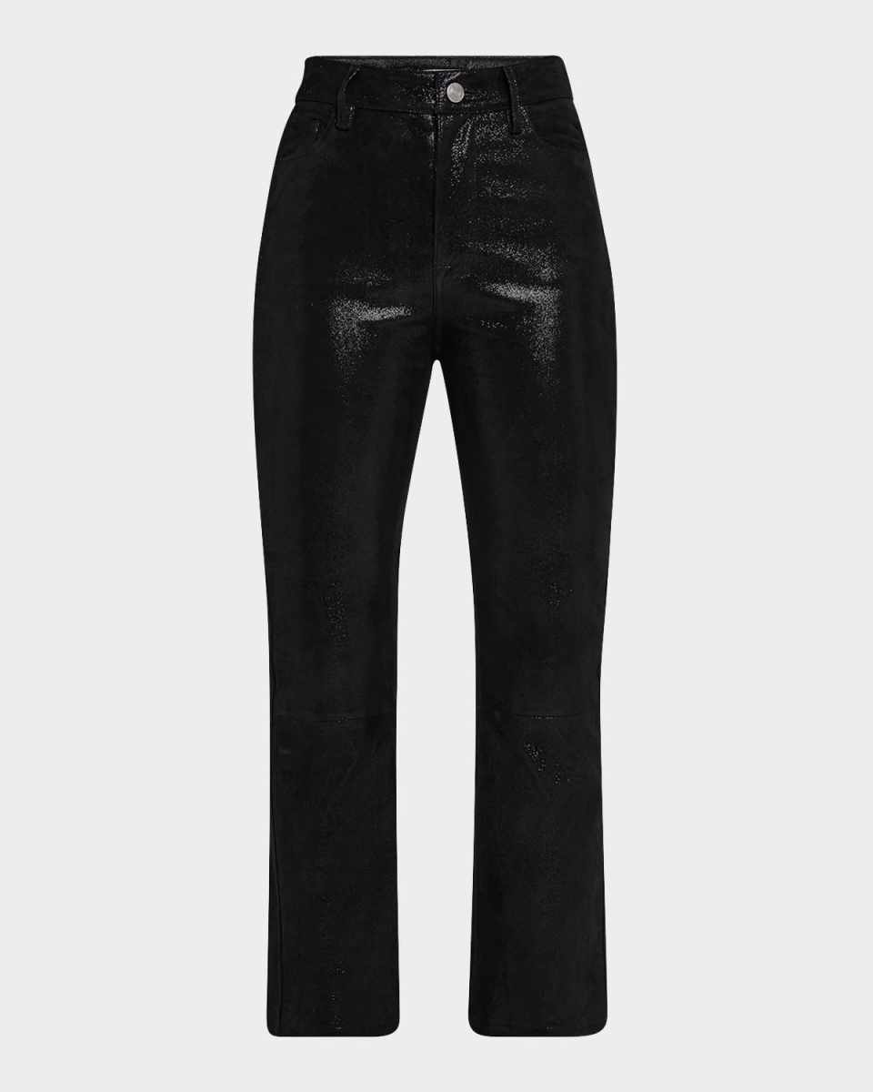 Le Crop Mini Boot Leather Pants